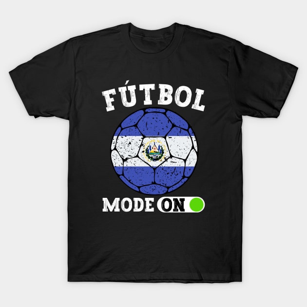 El Salvador Football T-Shirt by footballomatic